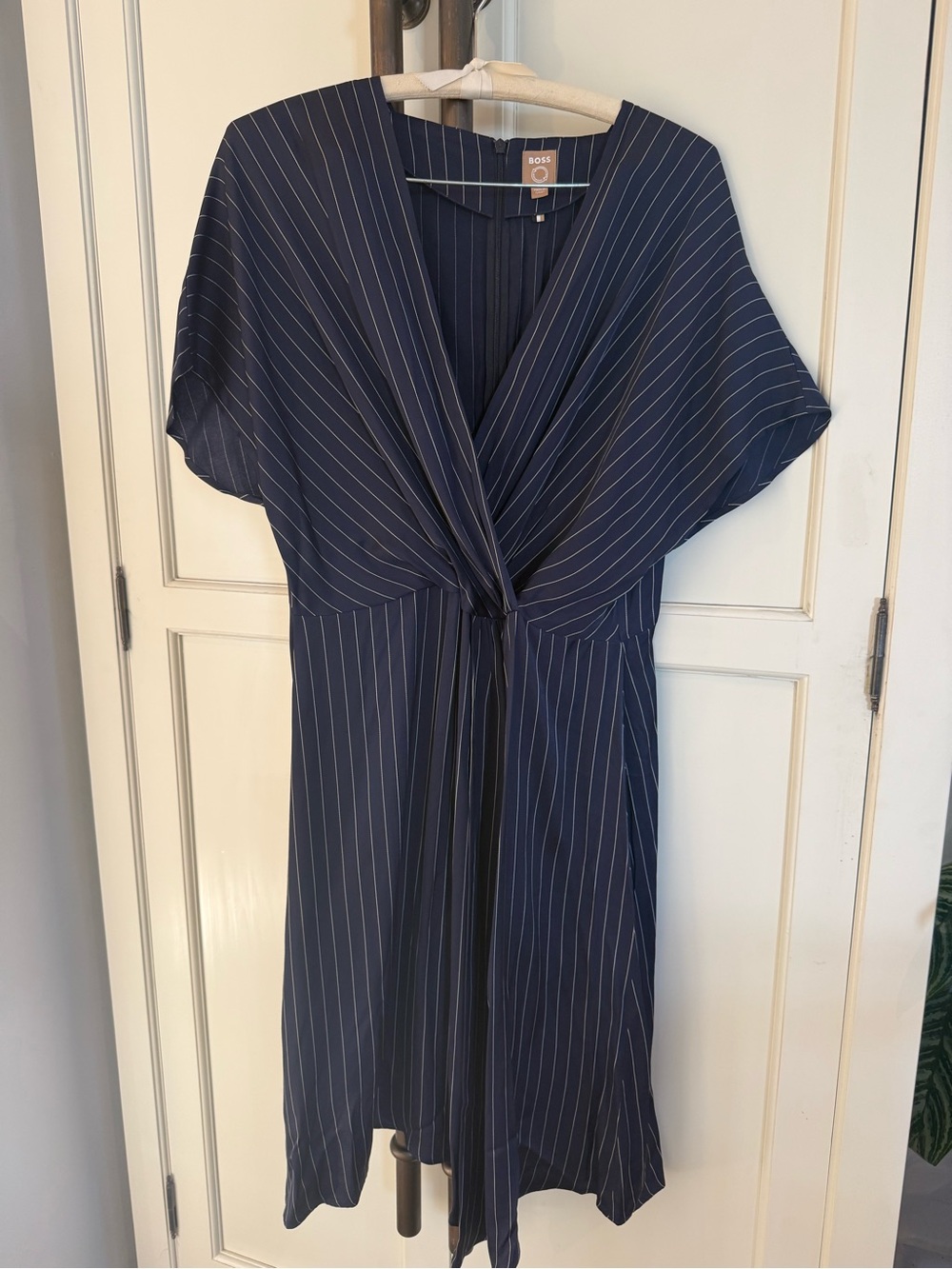 BOSS Navy Pinstripe Dress